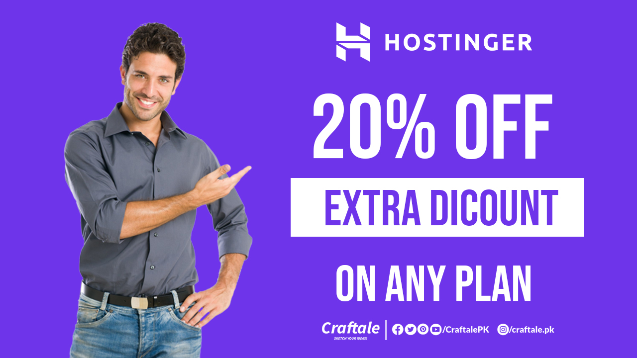 Discount 20% from Hostinger